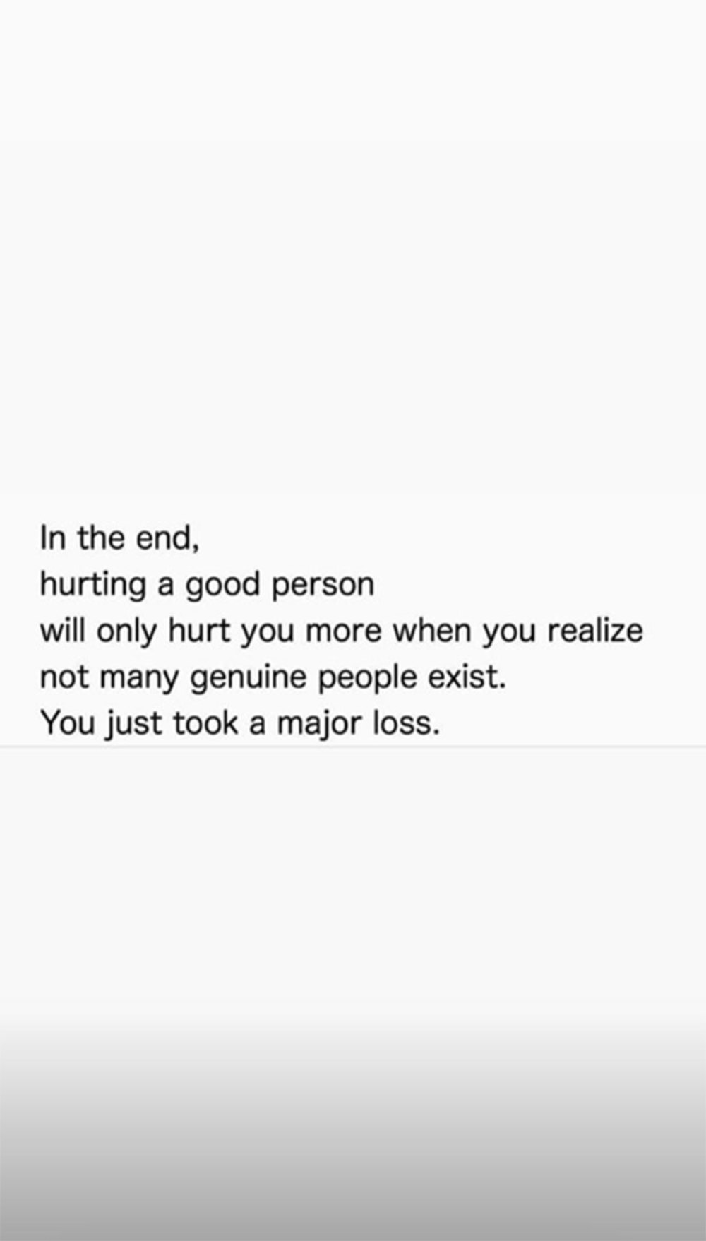 Khloe Kardashian Posts Cryptic Message on Instagram: 'You Just Took a Major Loss'