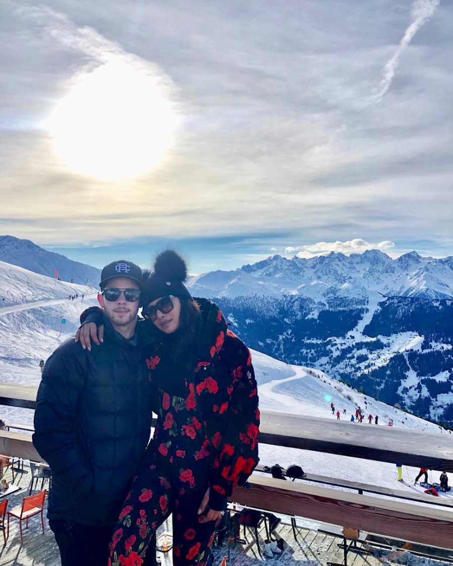 Nick Jonas Priyanka Chopra Couples Style Skiing