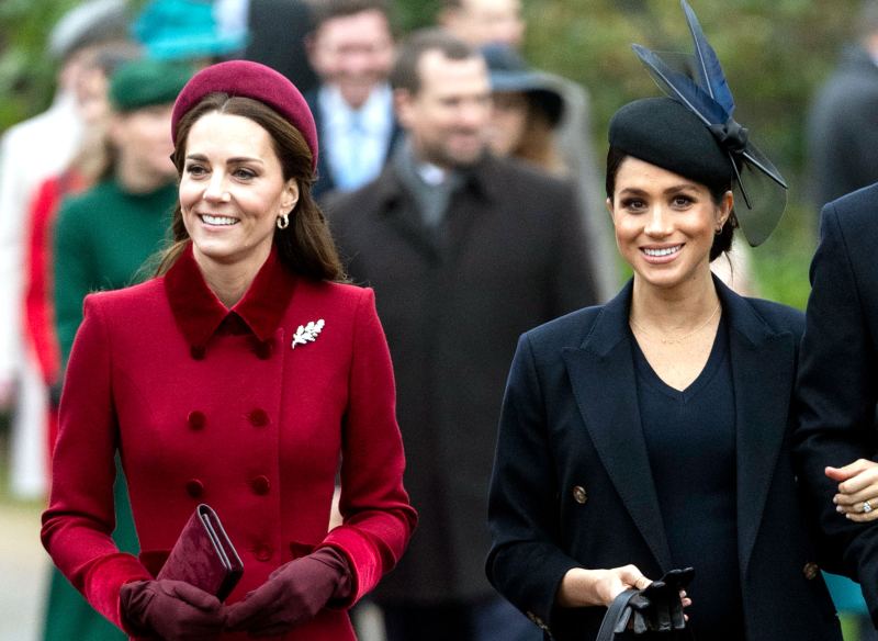 Prince William, Duchess Kate, Prince Harry and Duchess Meghan are All Smiles At Christmas Church Outing