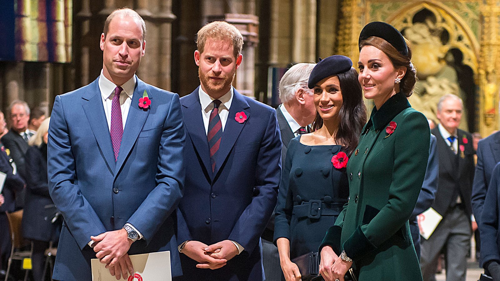 Prince William, Duchess Kate, Prince Harry and Duchess Meghan