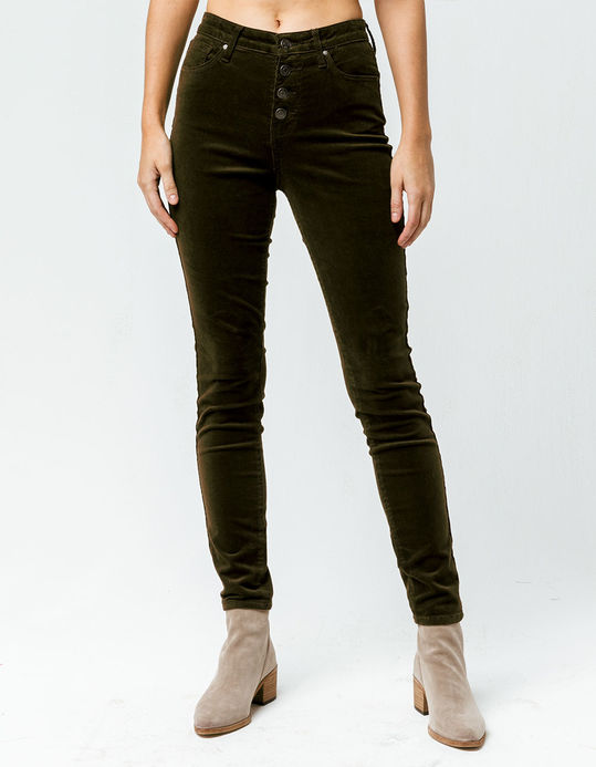 RSQ Manhattan Exposed Button Corduroy Women’s Skinny Jeans