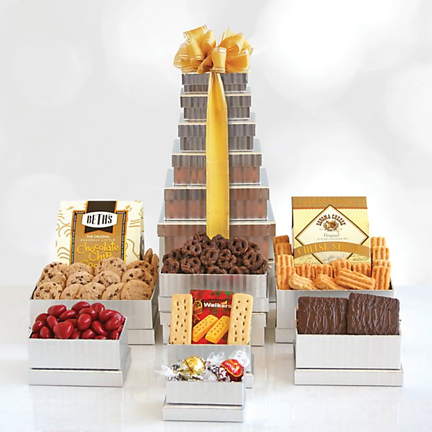 The Shimmering Gourmet Gift Tower