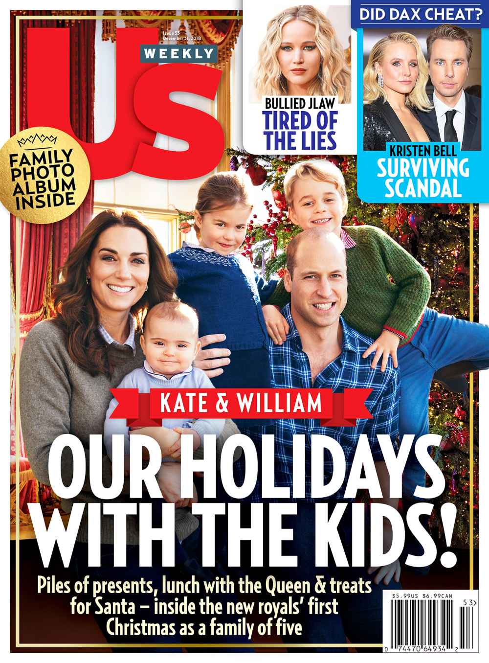 Us Weekly Cover Prince William Duchess Kate Holidays Kids