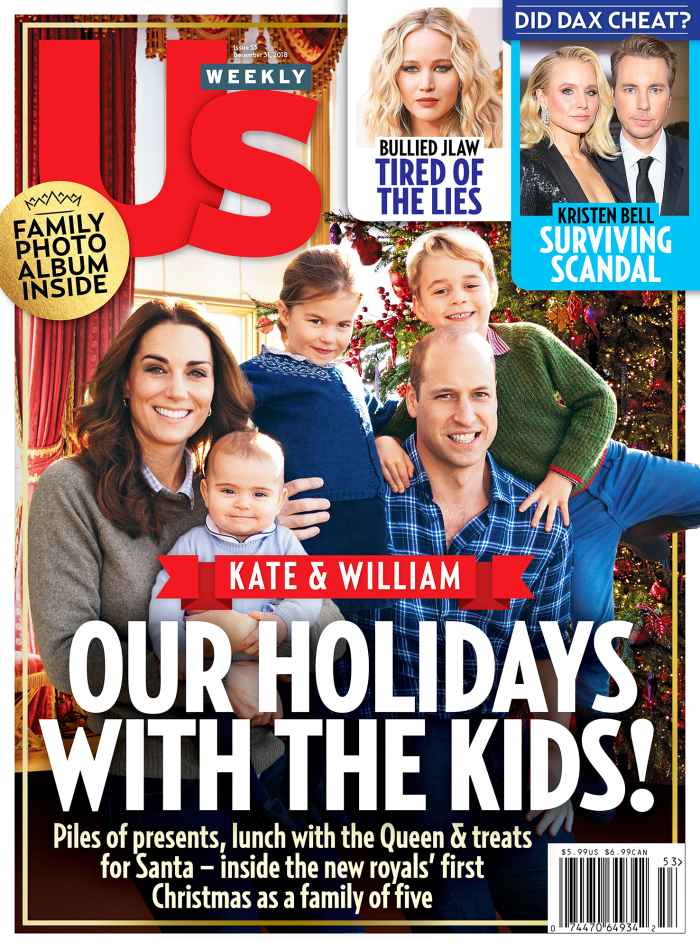Us Weekly Cover Prince William Duchess Kate Holidays Kids