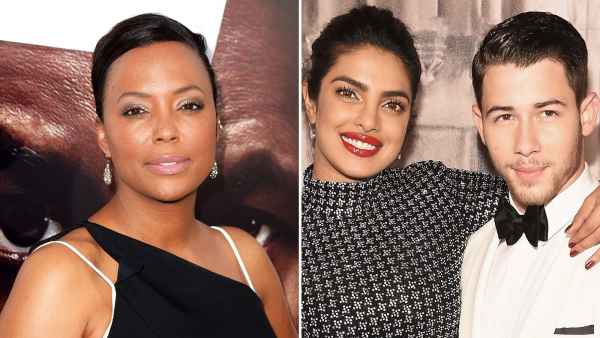 Aisha Tyler, Priyanka Chopra and Nick Jonas