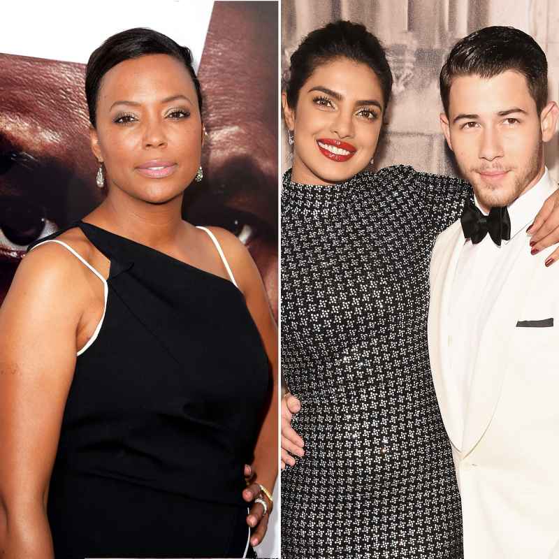 Aisha Tyler, Priyanka Chopra and Nick Jonas