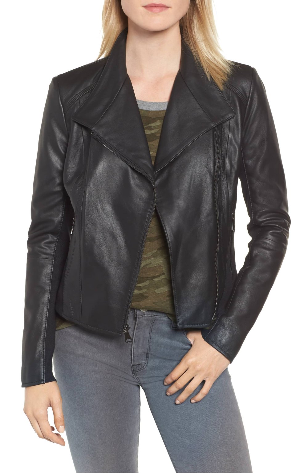 andrew mark leather moto jacket