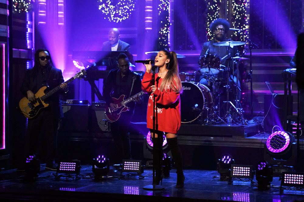 Ariana Grande Blew Twitter's Mind With Her Insane Whistle Notes on 'The Tonight Show' With Jimmy Fallon'