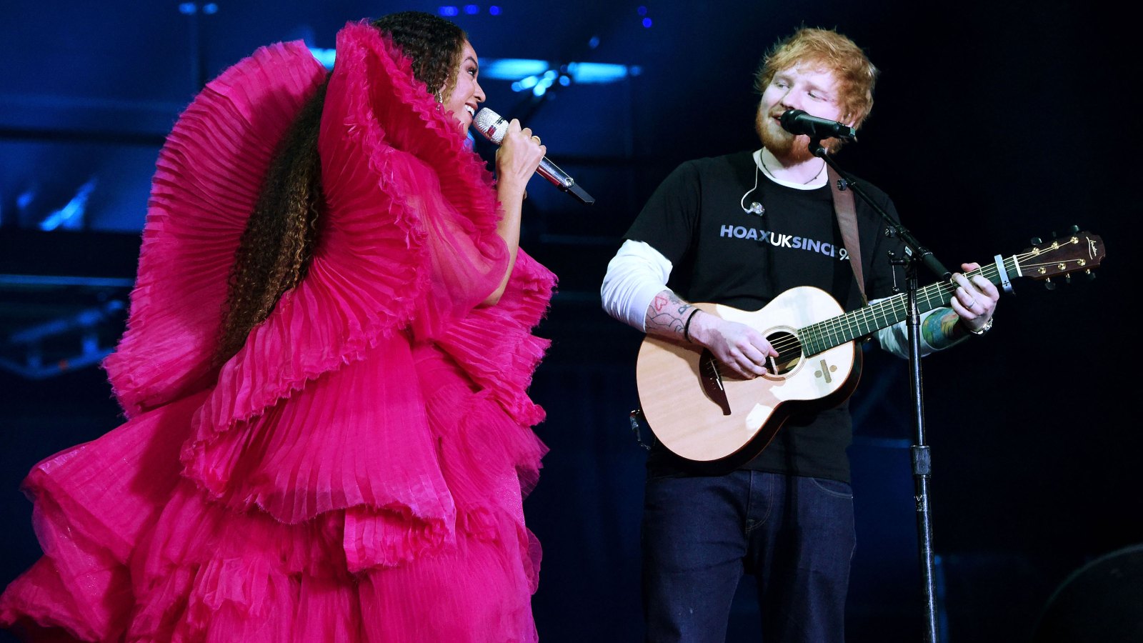 ed sheeran defends outfit