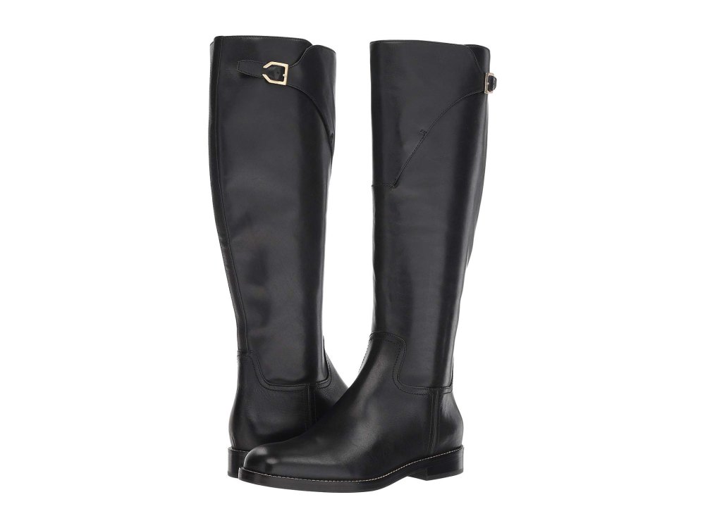 black leather boots by cole haan