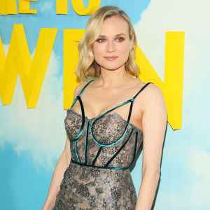 Diane Kruger motherhood floral dress premiere