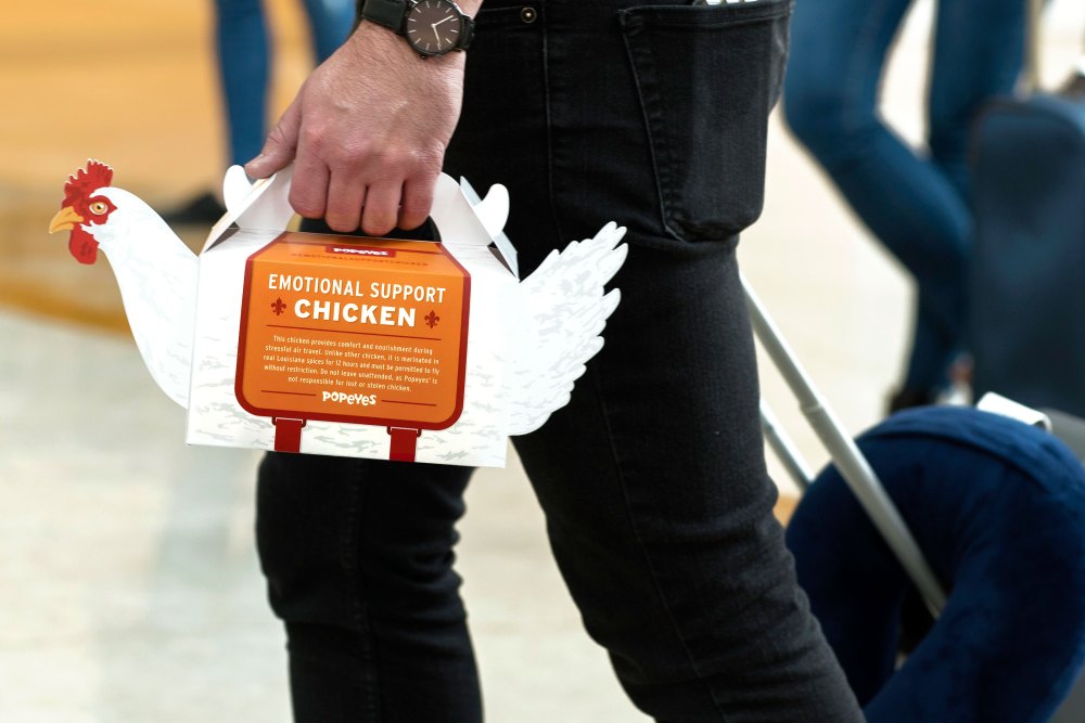 Popeyes Launches 'Emotional Support Chicken' to Make Holiday Travel Less Stressful
