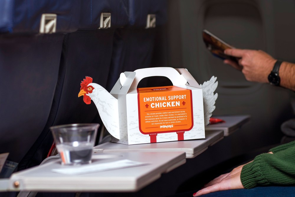 Popeyes Launches 'Emotional Support Chicken' to Make Holiday Travel Less Stressful
