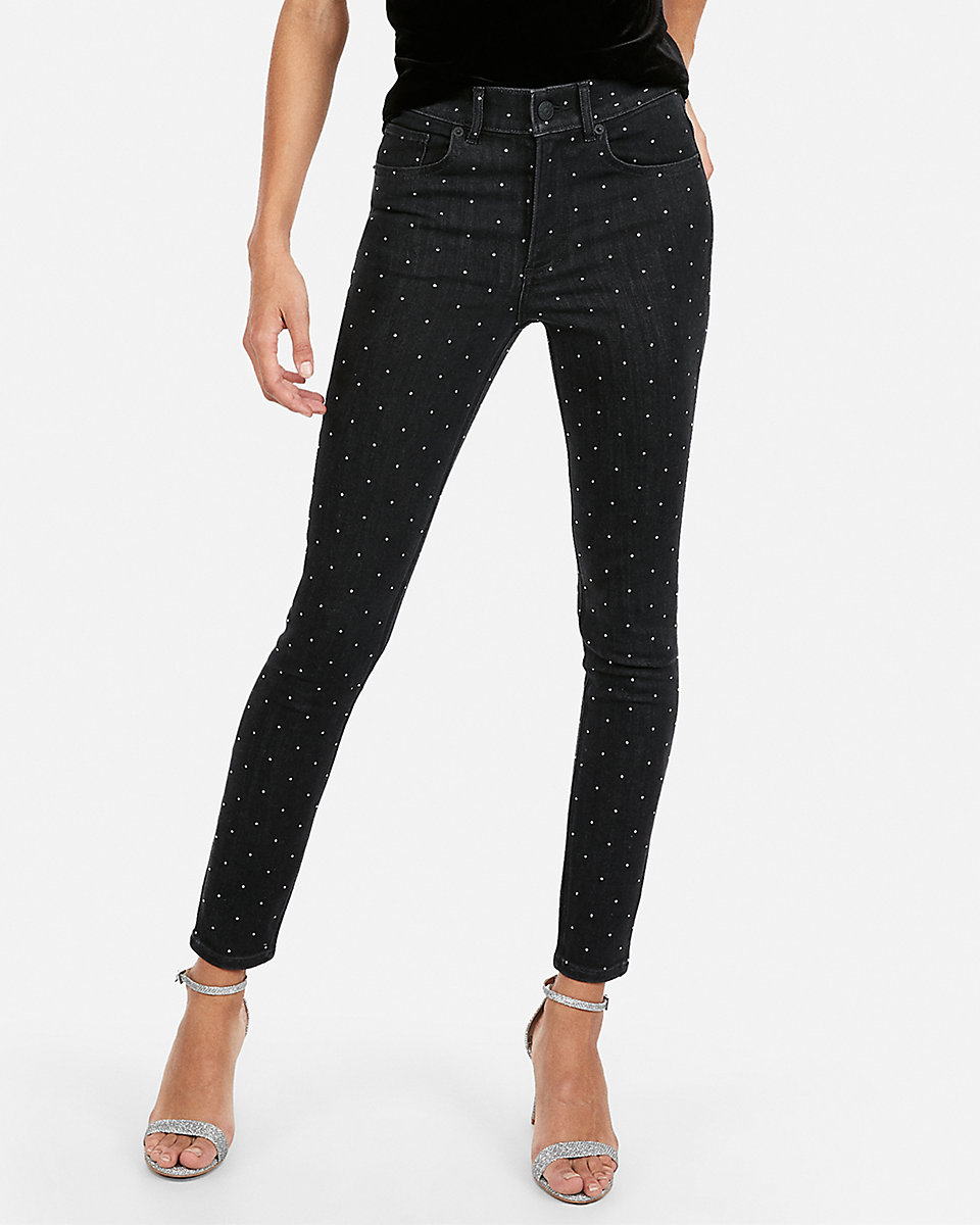 express studded stretch ankle leggings expres