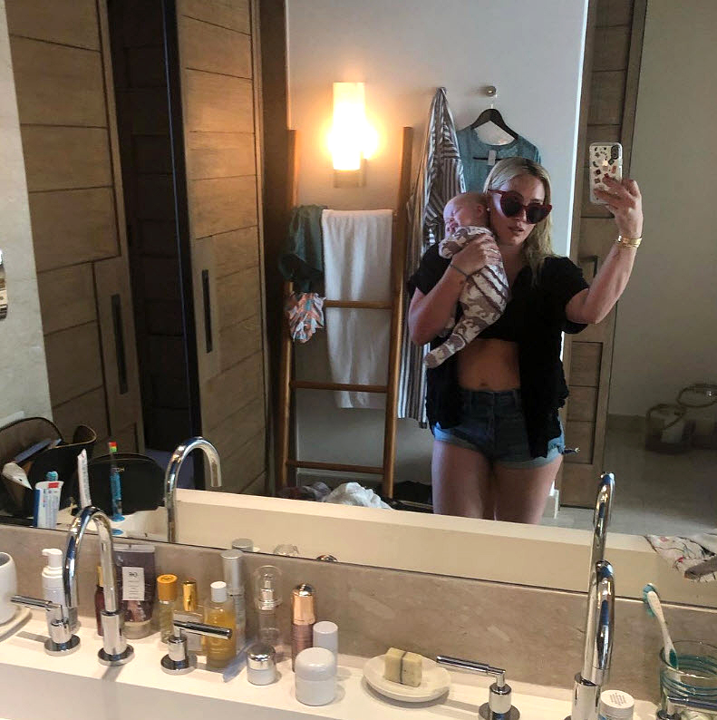 Hilary Duff Shows Off Post-Baby Body in a Bikini