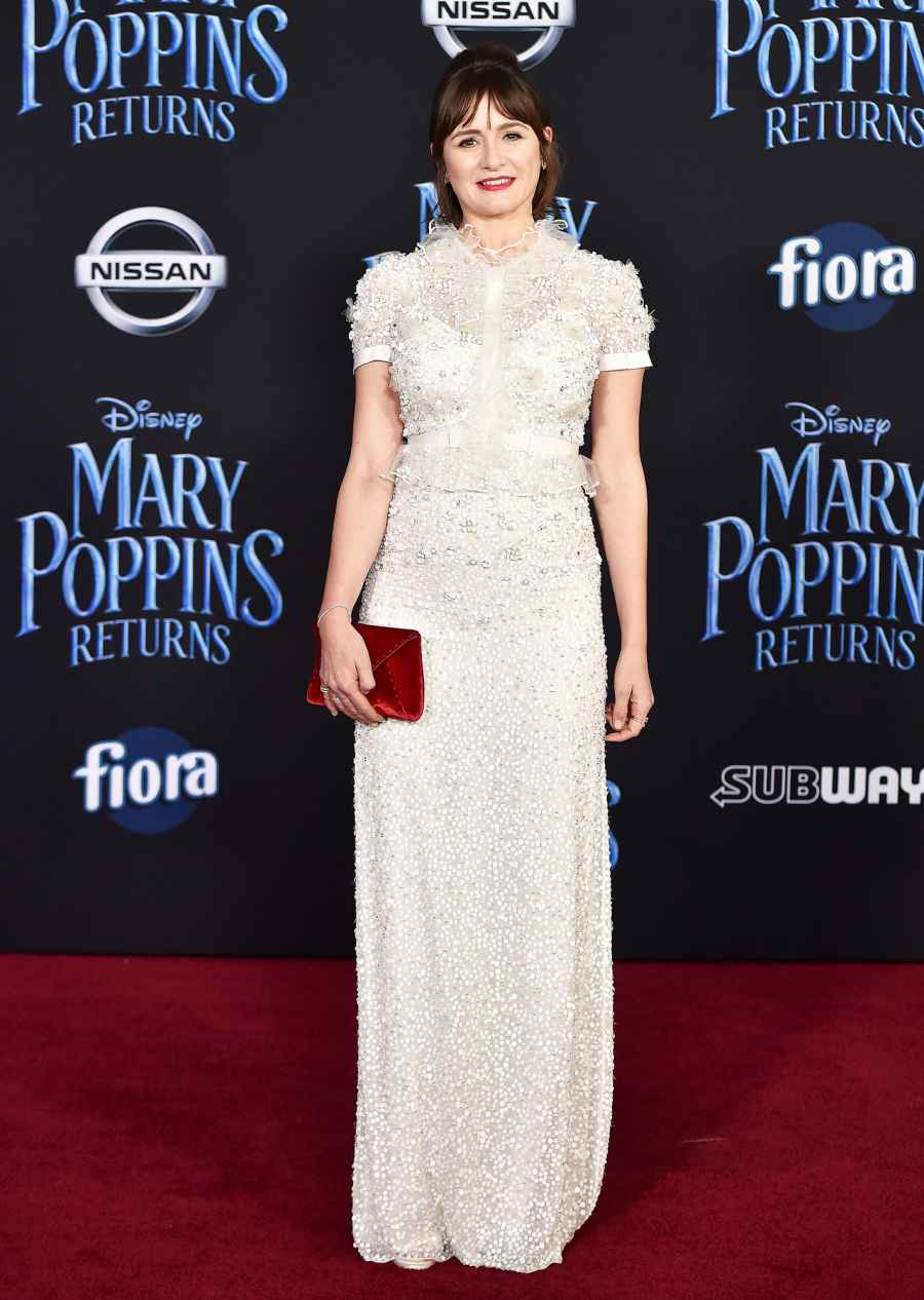 red carpet white Emily Mortimer