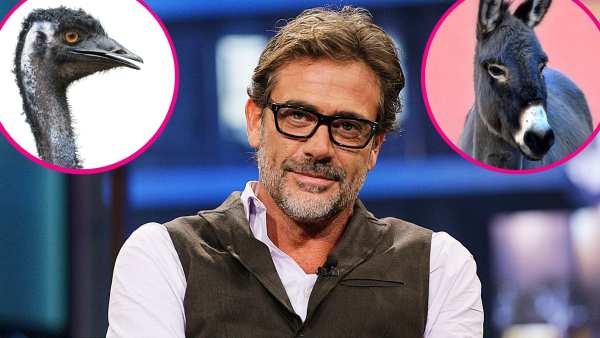 Jeffrey Dean Morgan with Emu and Donkey