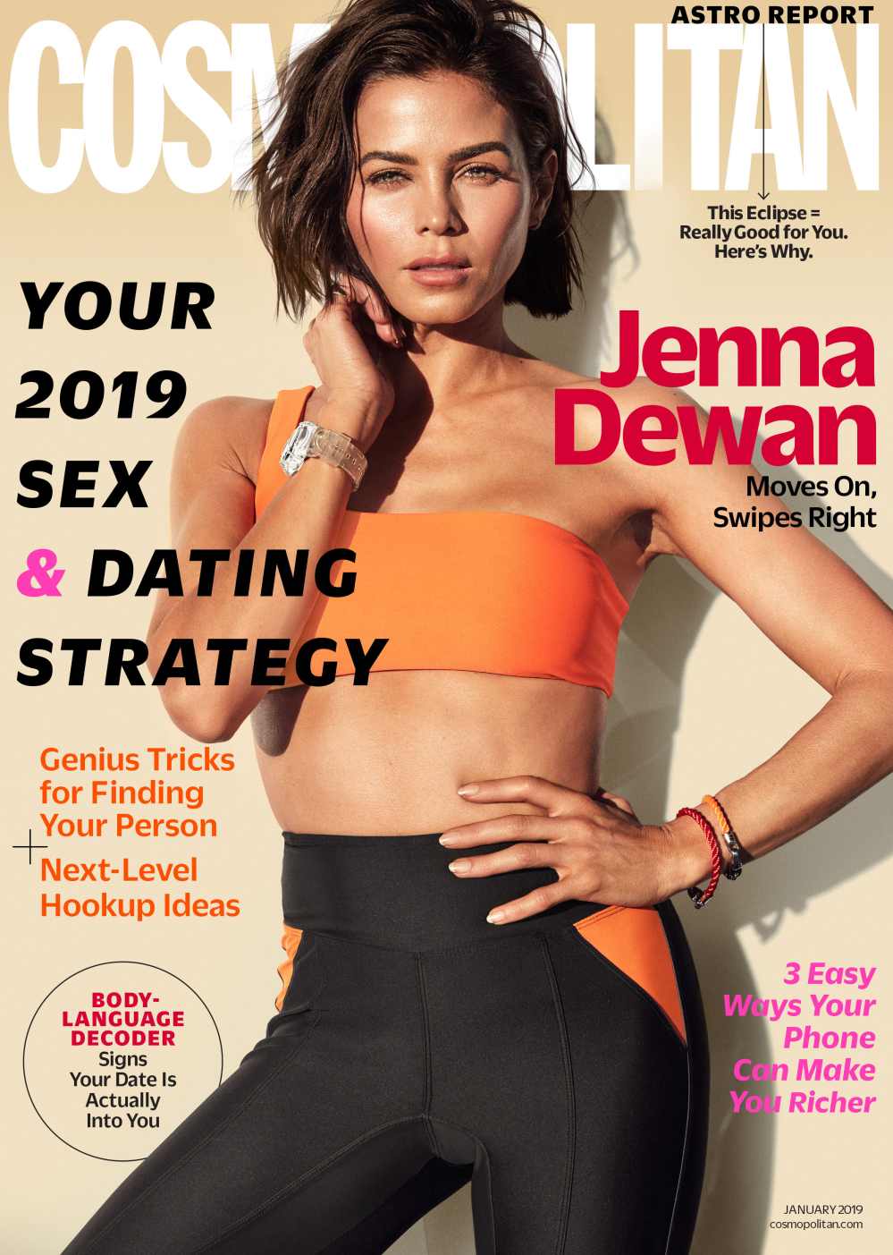 Jenna Dewan covering Cosmo for Wellness