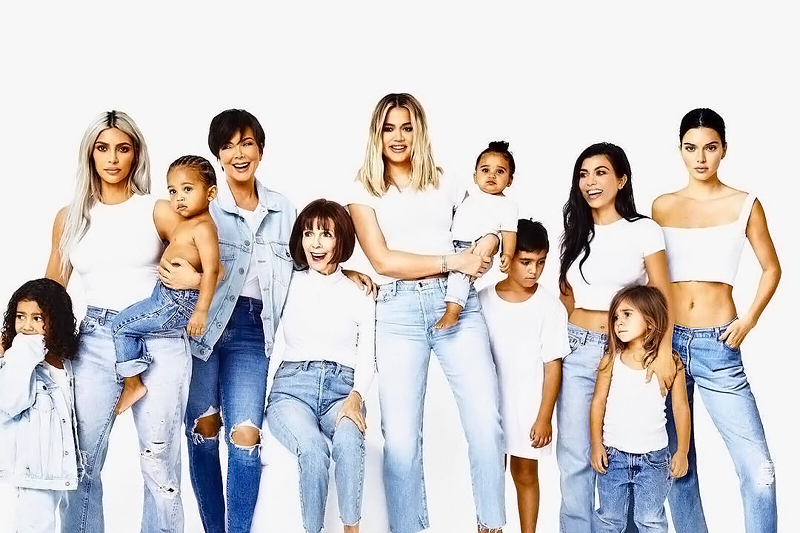 kim kardashian and kanye west share new family christmas card, plus a look back at the many infamous kardashian christmas cards of years past