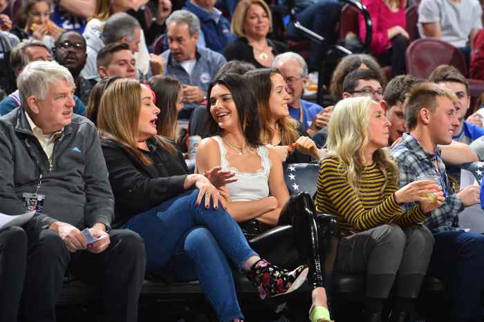 Kendall Jenner Laughs With Ben Simmons' Mom Courtside at 76ers Game