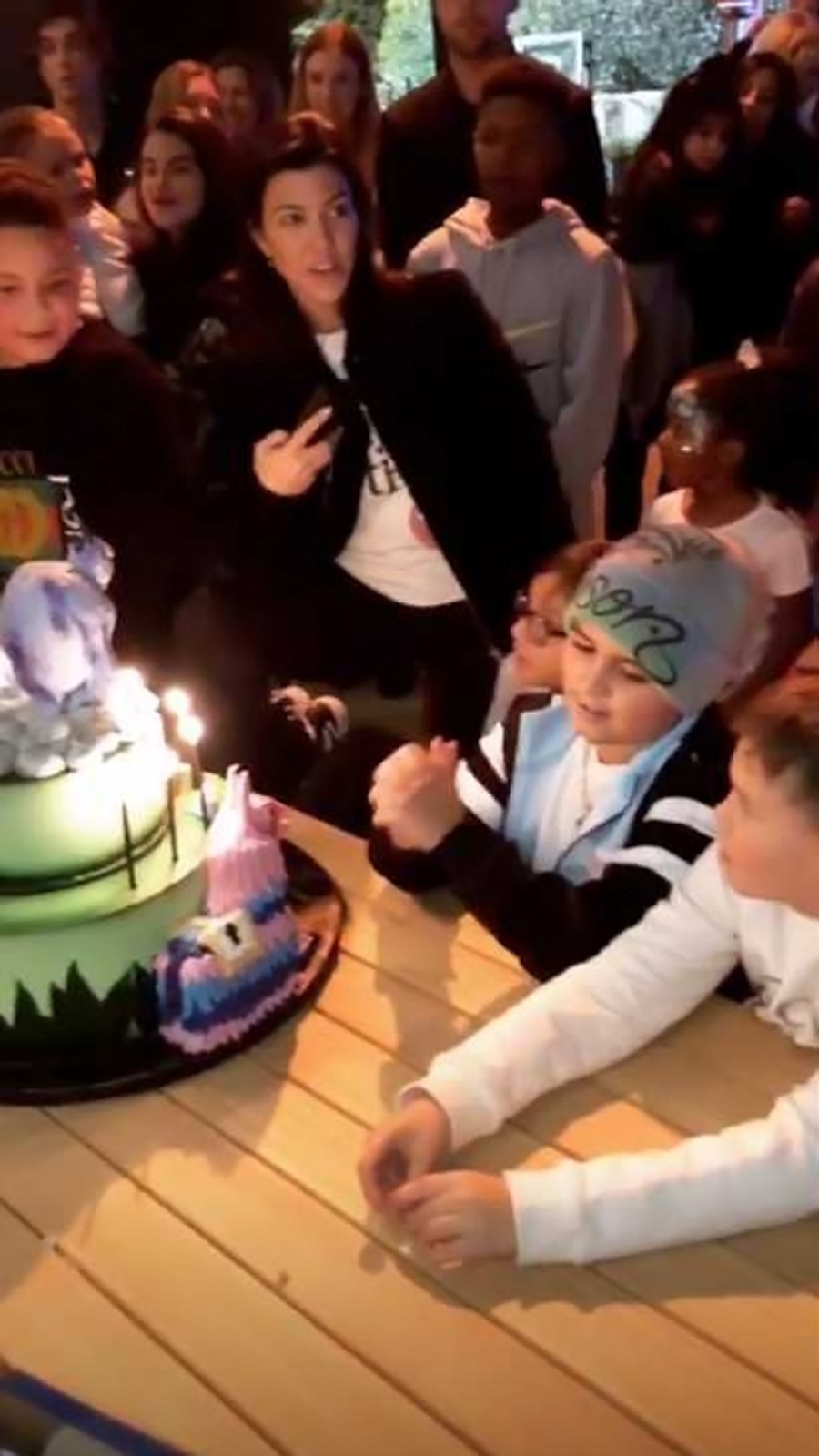 Kourtney Throws Sons a Fortnite-Themed Birthday Party