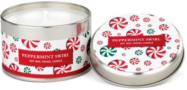 peppermint swirl travel candle