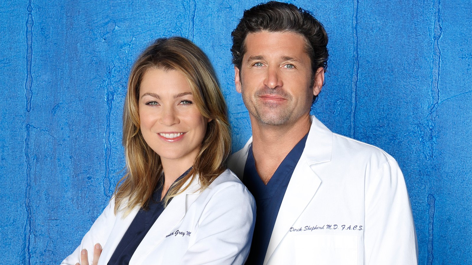 "Grey's Anatomy" stars Ellen Pompeo as Dr. Meredith Grey and Patrick Dempsey as Dr. Derek Shepherd.