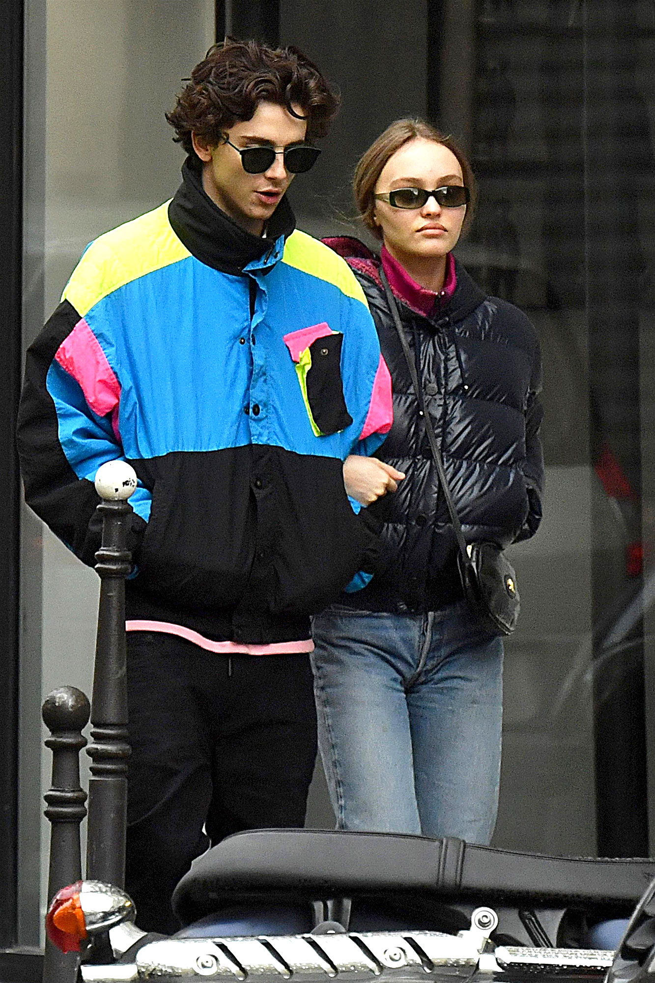 Lily-Rose Depp Hangs Out with Boyfriend Timothee Chalamet in NYC