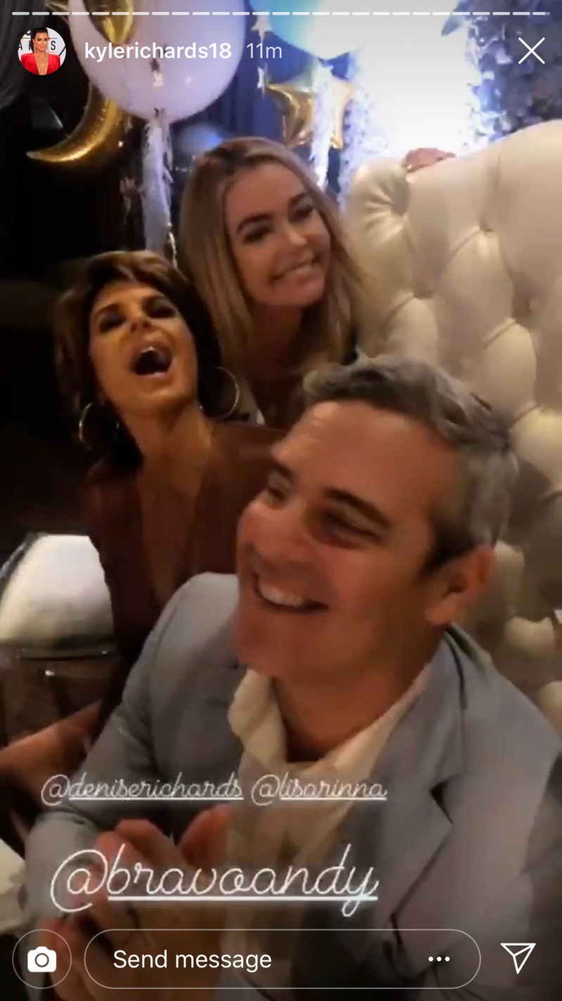 andy cohen, baby shower, real housewives, lisa rinna, denise richards