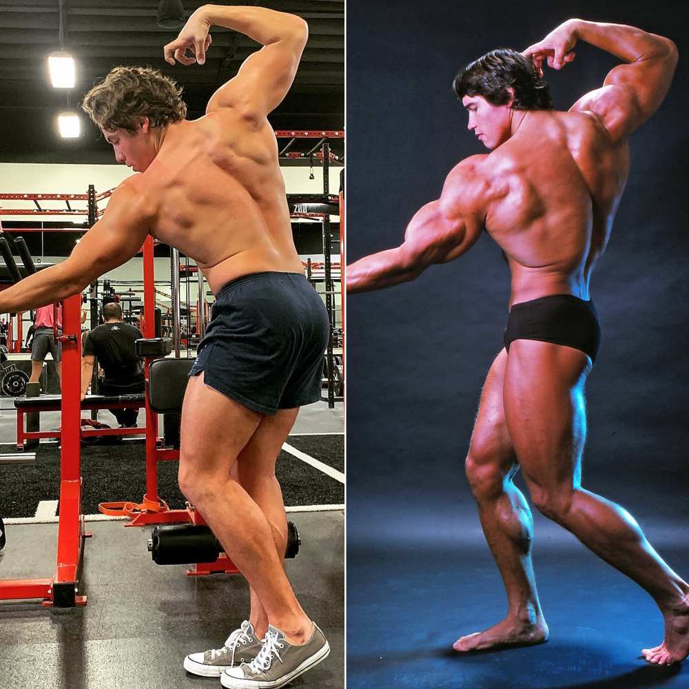 Arnold Schwarzenegger’s Son Joseph Baena Recreates Actor's Body Builder Pose