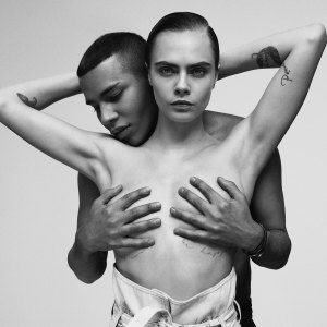 Cara Delevingne Goes Topless in New Balmain Ad