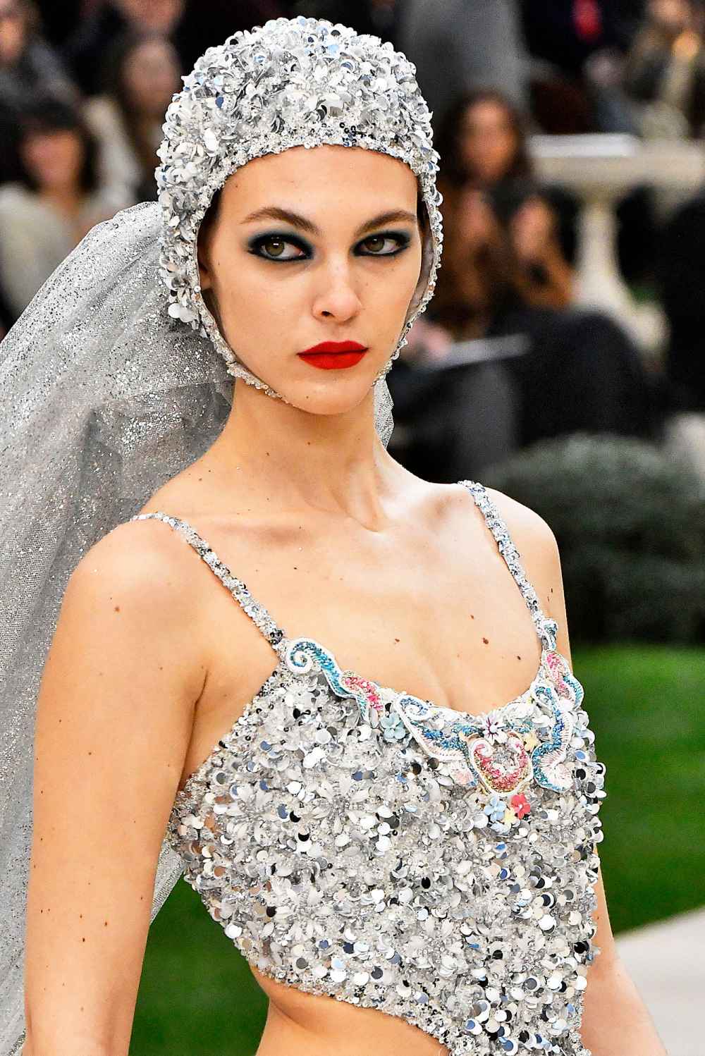 Vittoria Ceretti Chanel Reinvents the Wedding Dress as a ... Swimsuit