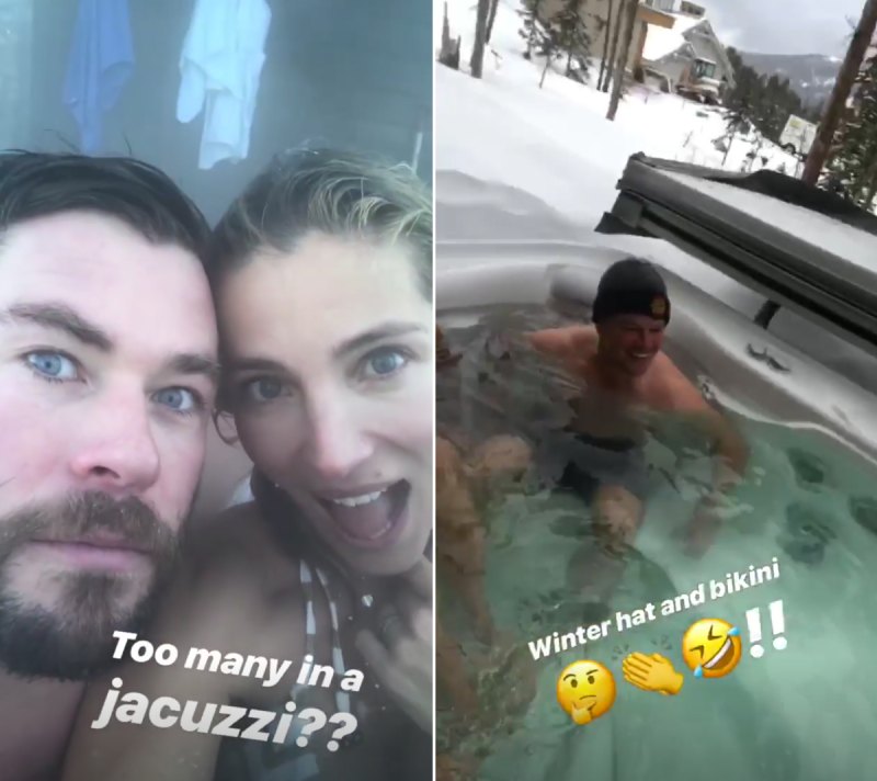 Chris-Hemsworth-Elsa-Pataky-Matt-Damon-Luciana-Barroso-hot-tub