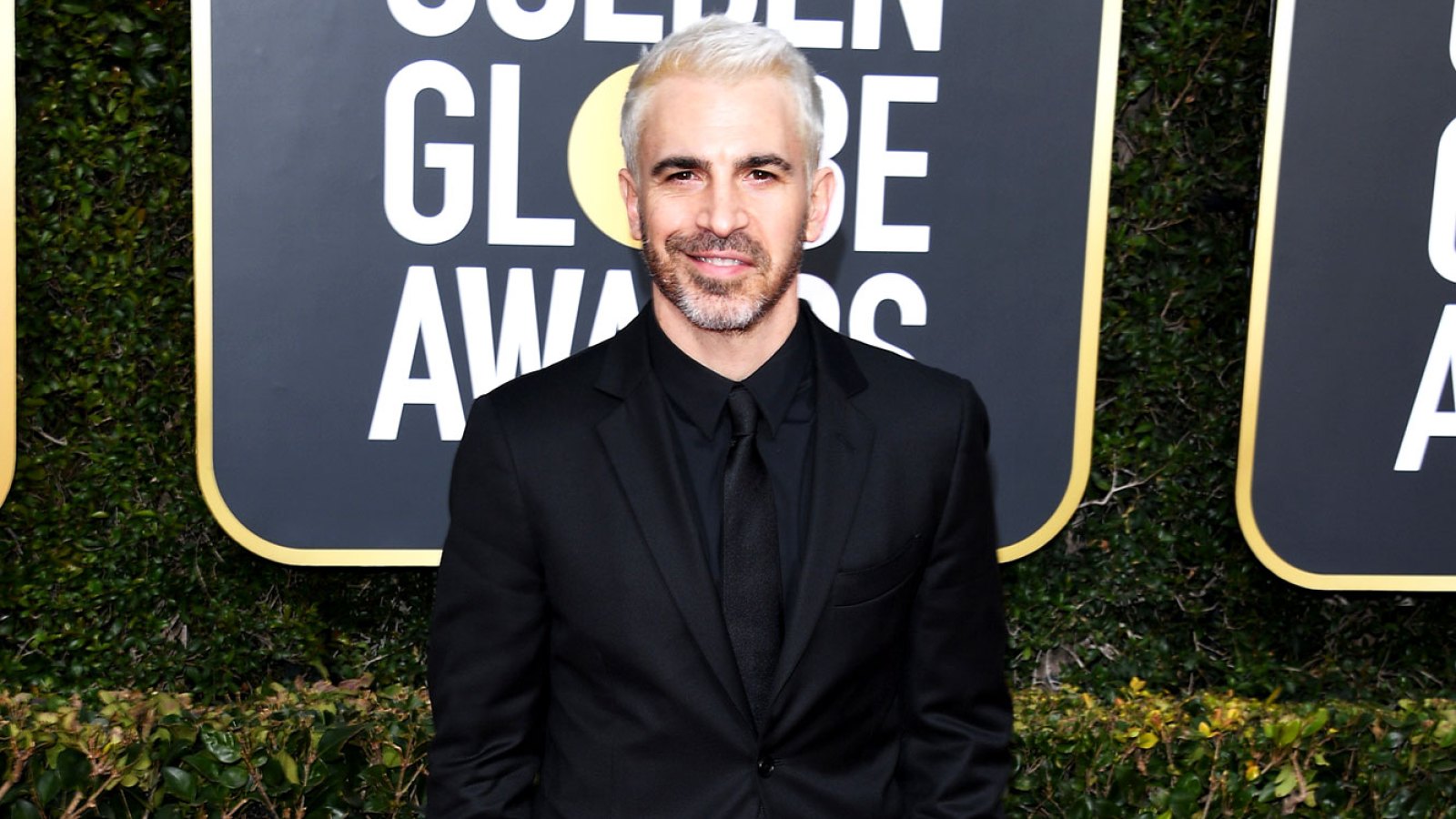 UsWeekly/ Stylish - Twitter Is Losing Their Minds Over Chris Messina's Platinum Blonde Hair on the 2019 Golden Globes Red Carpet