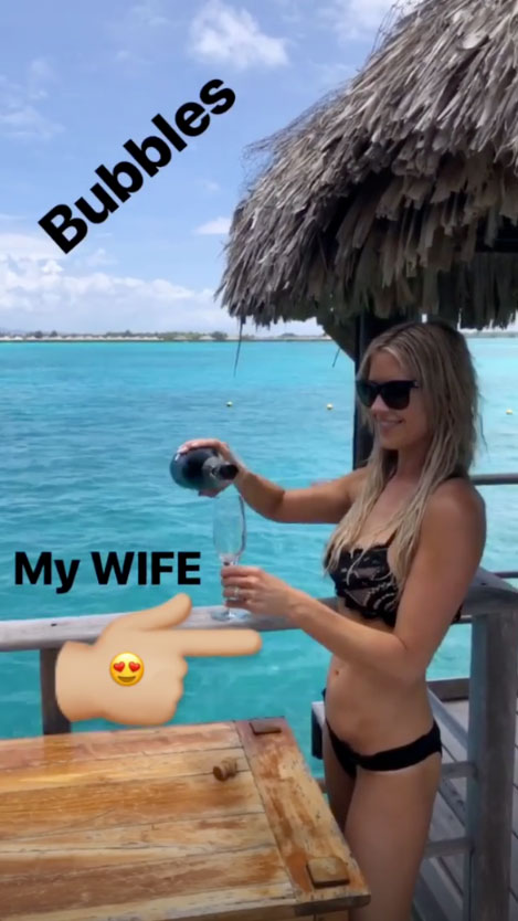 Christina El Moussa and Ant Anstead honeymoon in Bora Bora