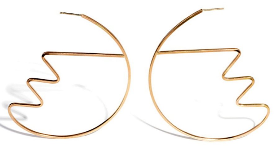 Sustainable hoop earrings