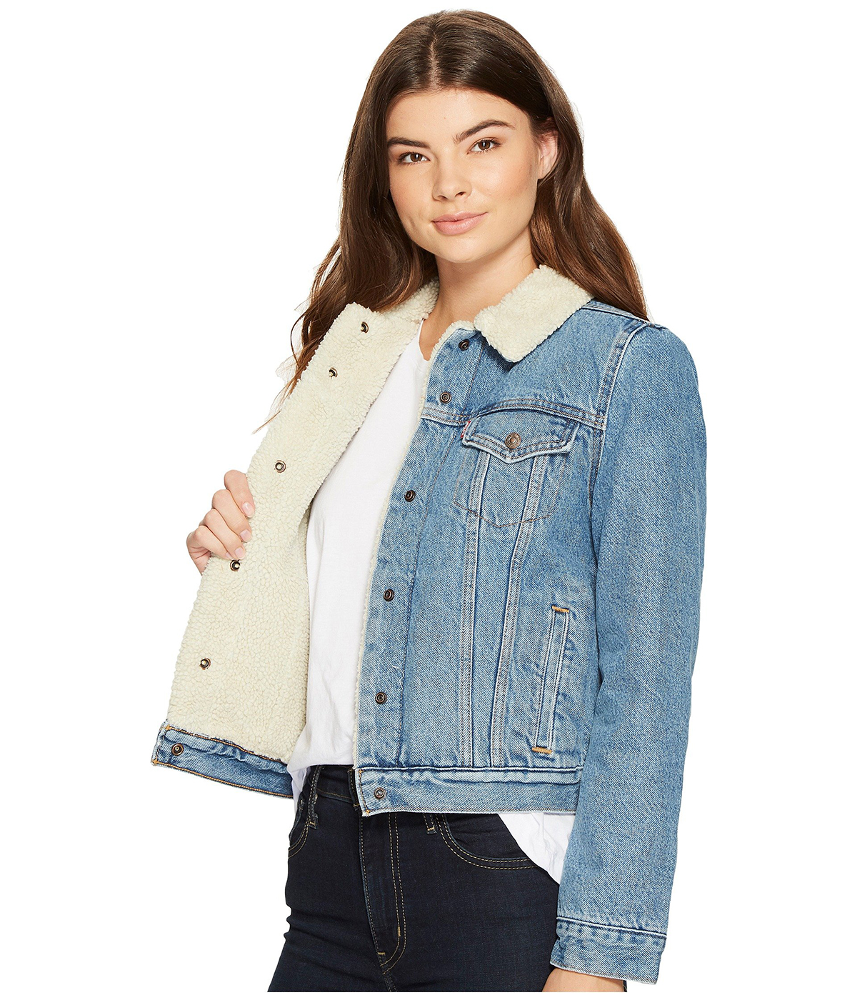 This Is the Coziest Denim Jacket Ever and We're Obsessed | Us Weekly