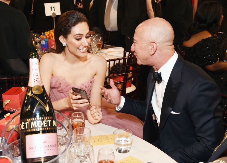 Inside Golden Globes 2019 Emmy Rossum Jeff Bezos