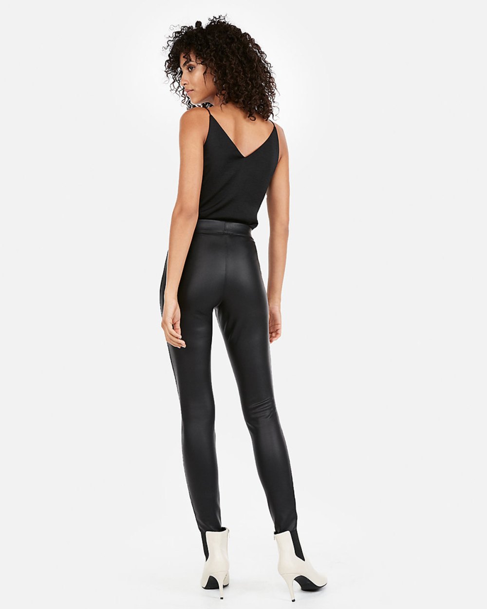 Express Faux Leather Leggings Back