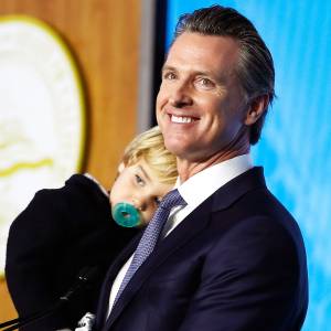 Gavin Newsom 2 year old California Governor’s Toddler Interrupts Inaugural Address