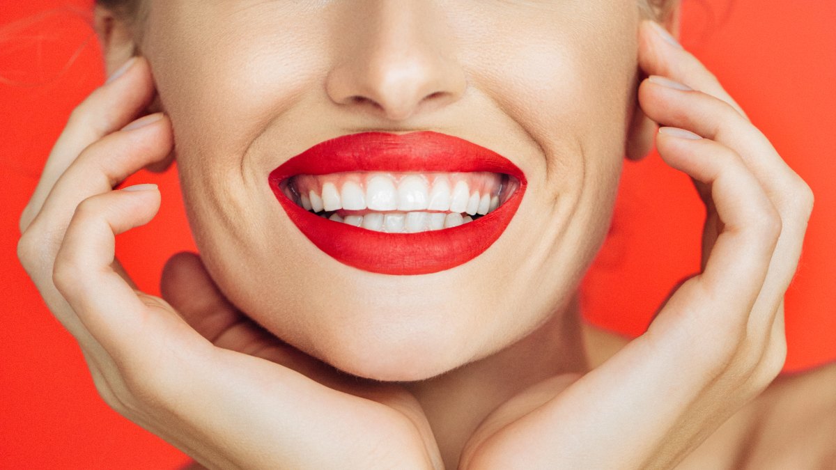 woman with white teeth