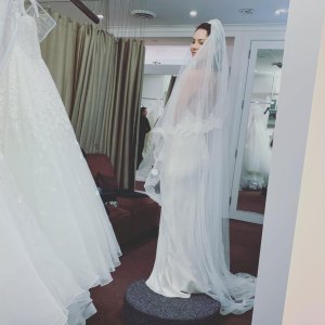 Katharine McPhee wedding dress