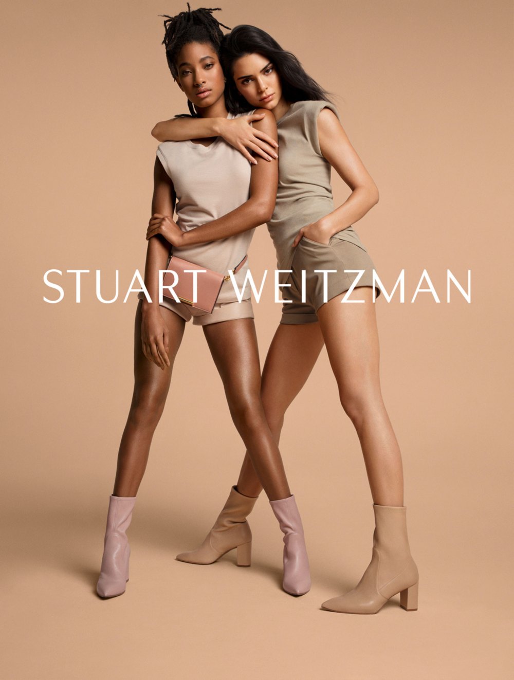 Kendall Jenner and Willow Smith in Stuart Weitzman Campaign