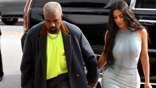 Kim-Kardashian-Kanye-West-Hold Hands-Afte- Baby No-4