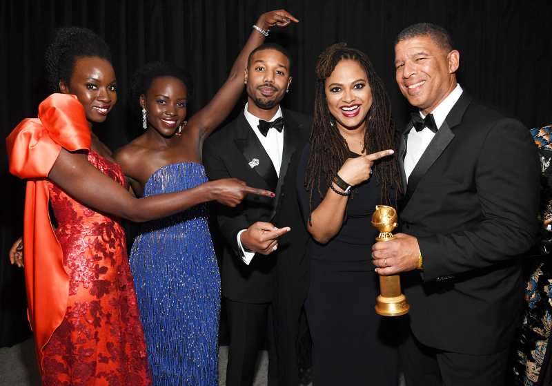 Golden Globes 2019 Afterparties Lupita Nyong'o Danai Gurira Michael B Jordan Ava DuVernay Peter Ramsey