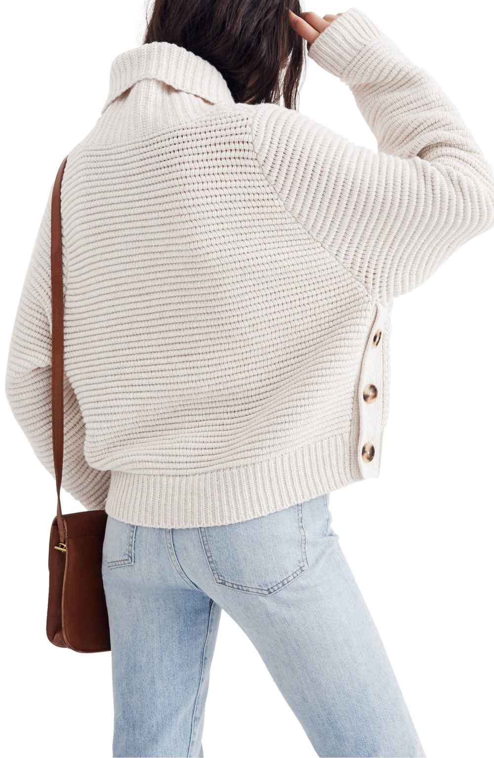 Madewell Side Button Turtleneck Sweater