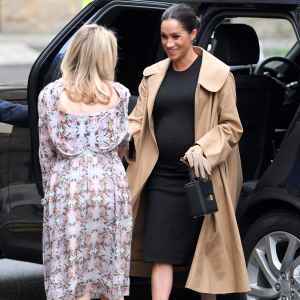 Meghan Markle Wears 218 Hatch Maternity Dress During Her Visit to Smart Works Charity