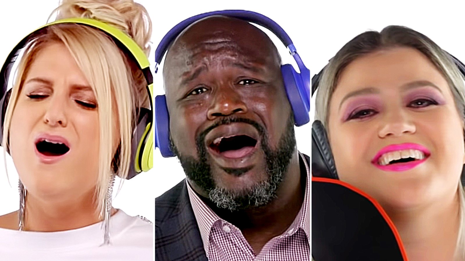 Meghan-Trainor,-Shaq,-and-Kelly-Clarkson-since-youve-been-gone