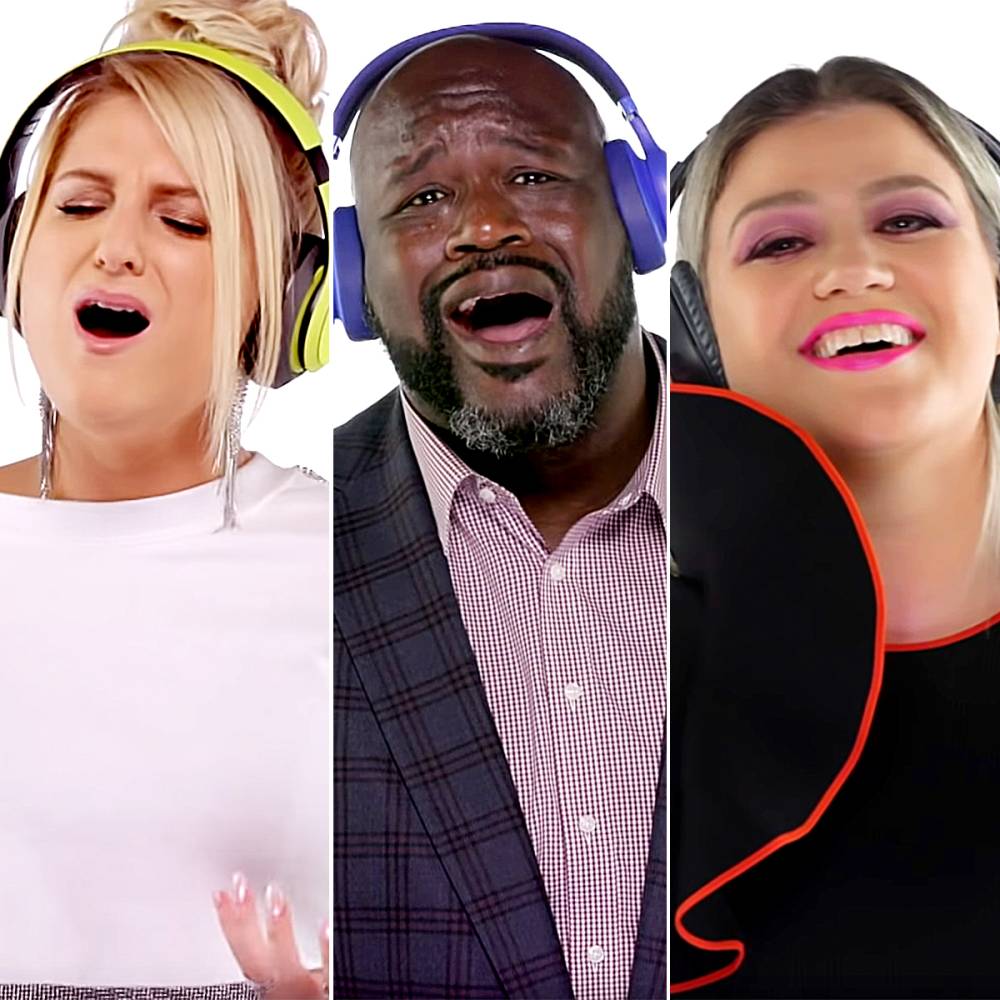Meghan-Trainor,-Shaq,-and-Kelly-Clarkson-since-youve-been-gone