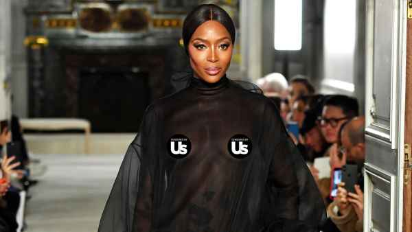 Naomi Campbell's Runway Return in See-Through Dress